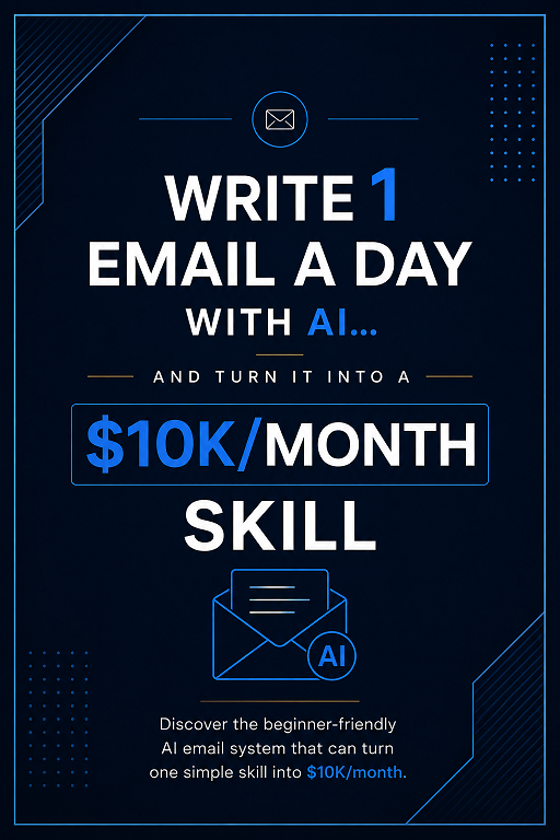 Write 1 Email a Day With AI ebook cover